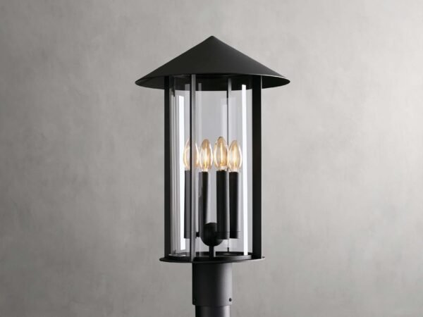 Maynard Outdoor Post Light in Black